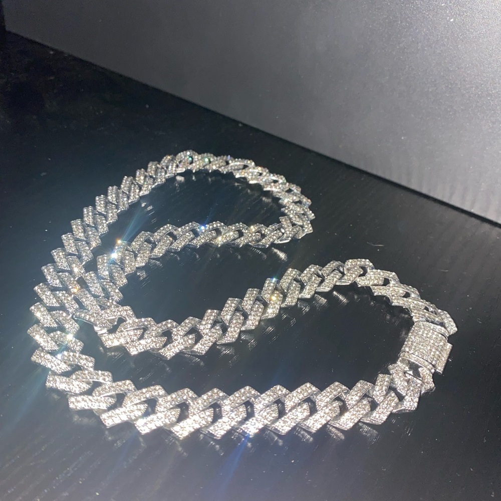 Silver Cuban Link Chain Necklace